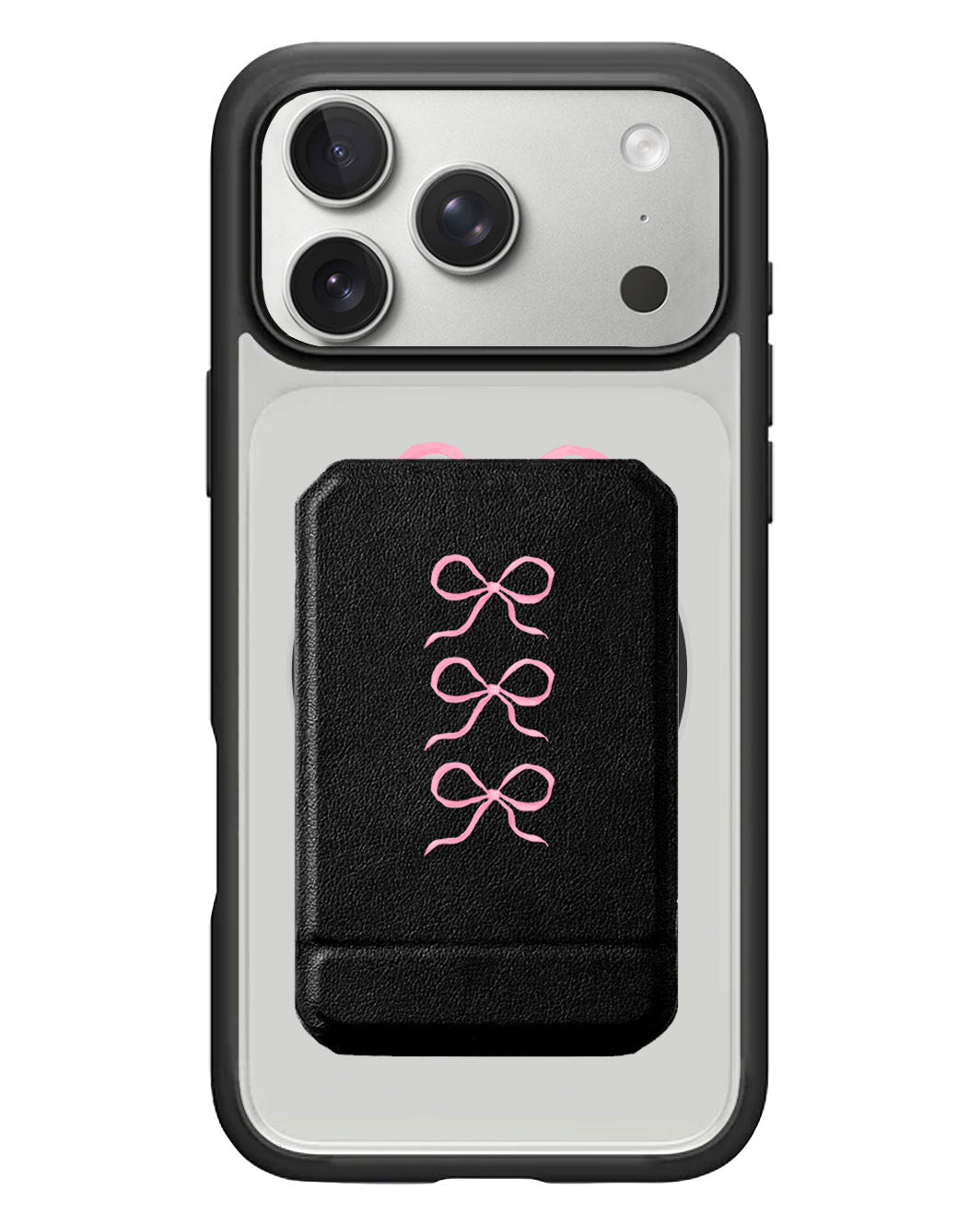 iPhone Magnetic Multifold Wallet - Coquette Triple Bow