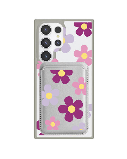 Android Magnetic Wallet Case - Daisy Paradise