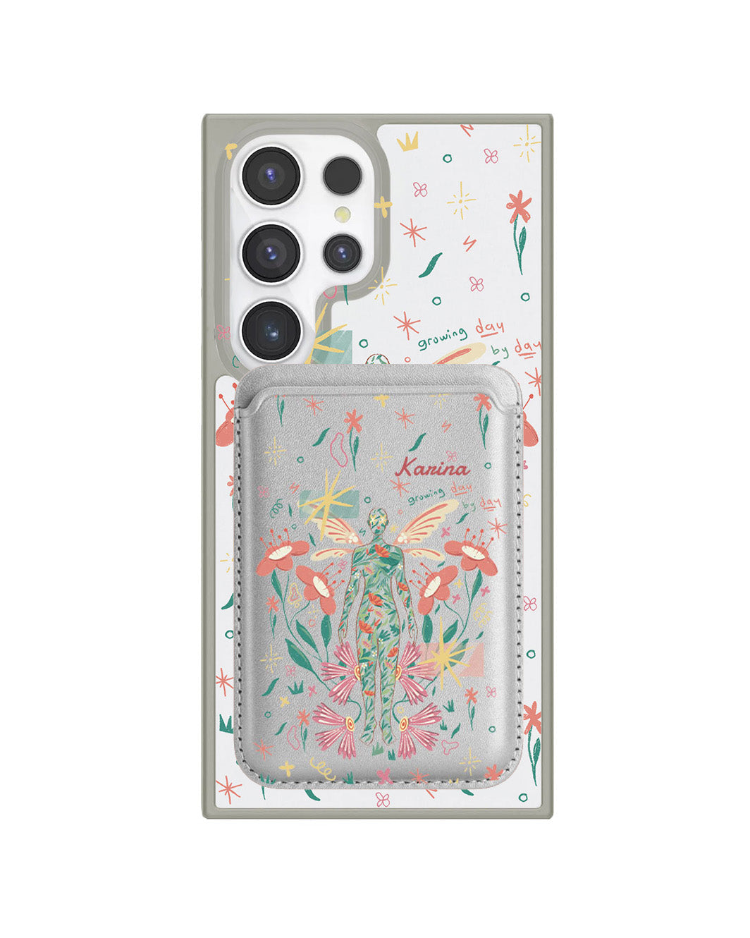 Android Magnetic Wallet Case - Growing Day by Day