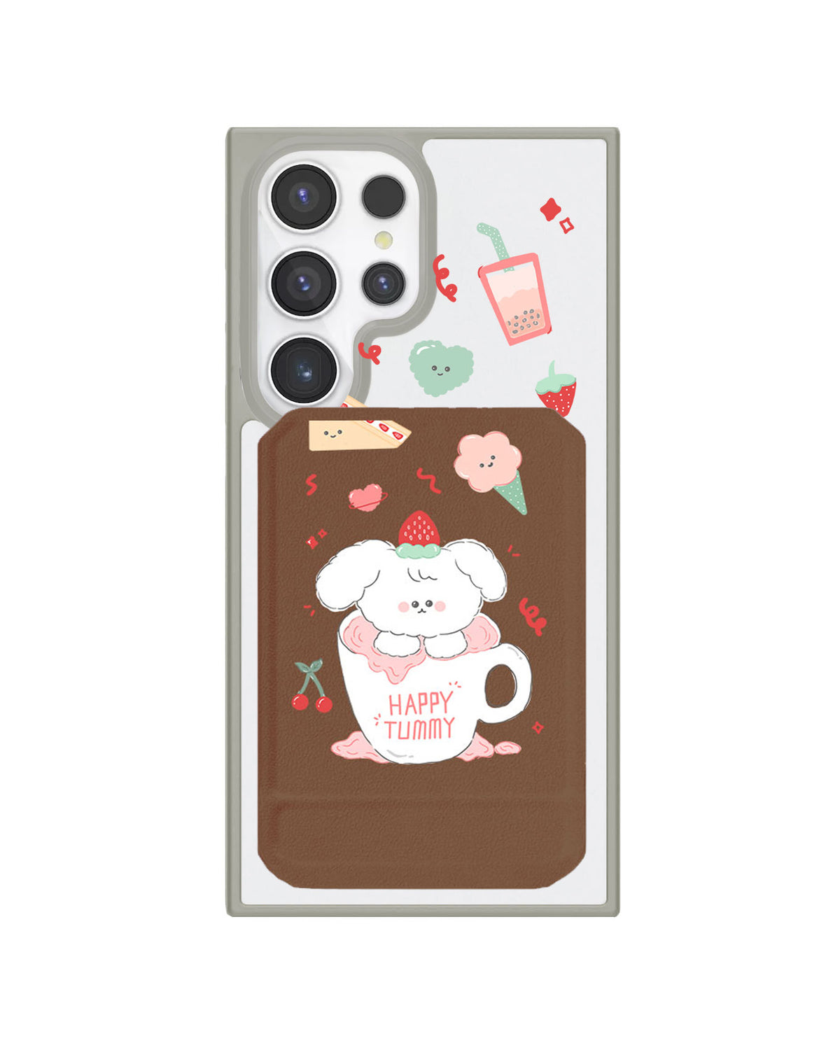 Android Magnetic Multifold Wallet - Happy Tummy