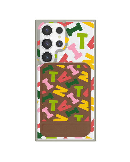 Android Magnetic Multifold Wallet - Scattered Monogram 3.0