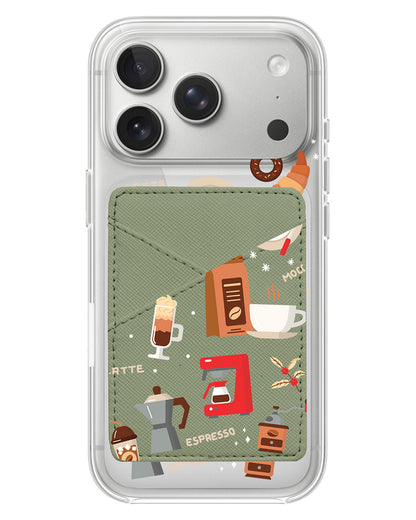 iPhone Phone Wallet Case - Barista