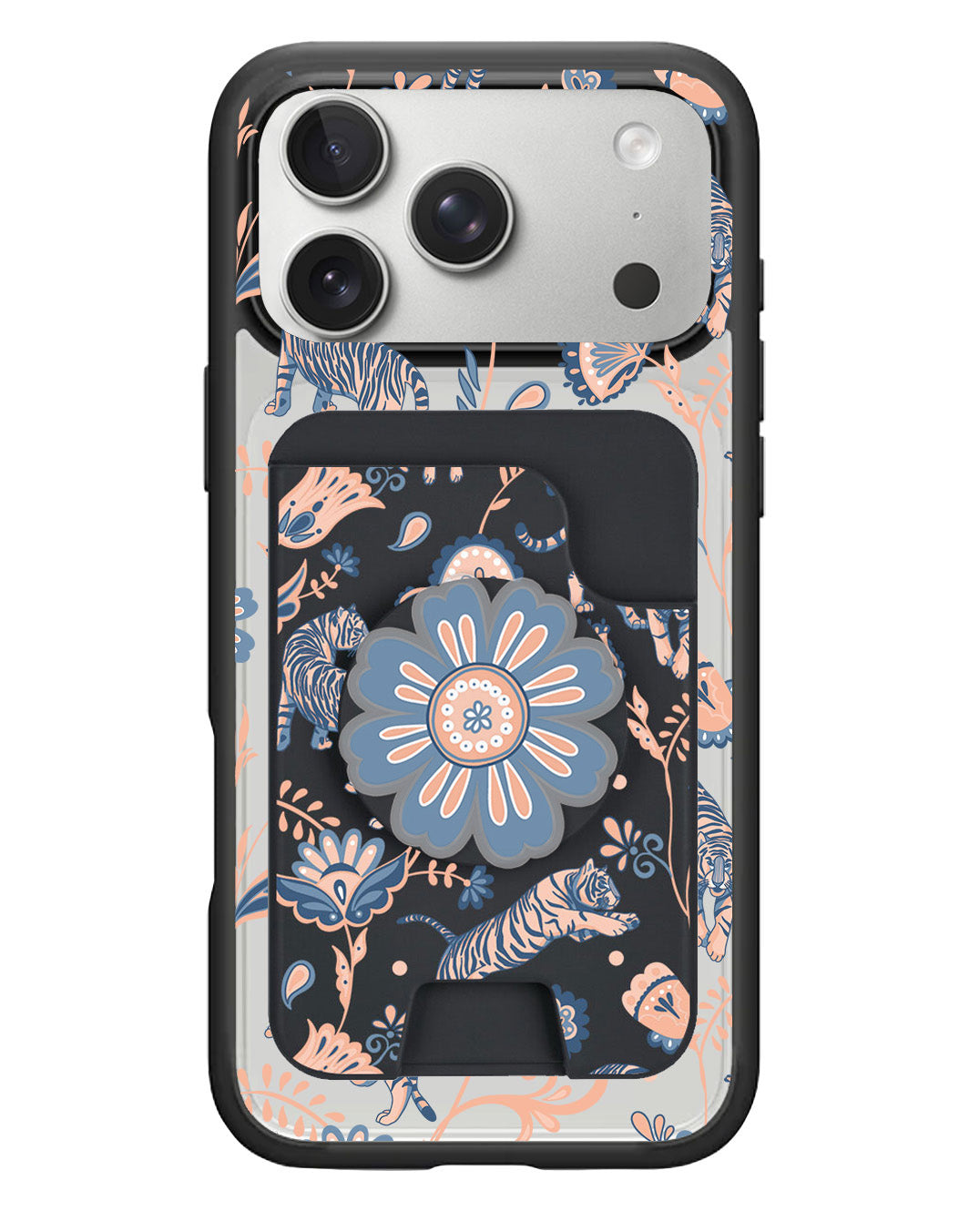 iPhone Magpop Wallet - Tiger & Floral 5.0