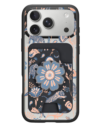 iPhone Magpop Wallet - Tiger & Floral 5.0