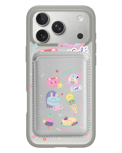 iPhone Magnetic Wallet Case - Sweet Cafe