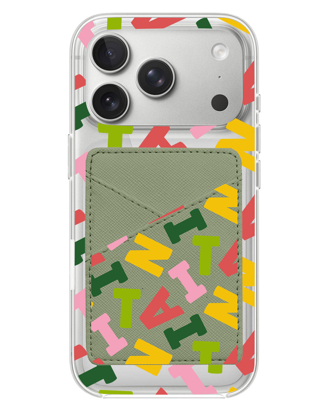 iPhone Phone Wallet Case - Scattered Monogram 3.0