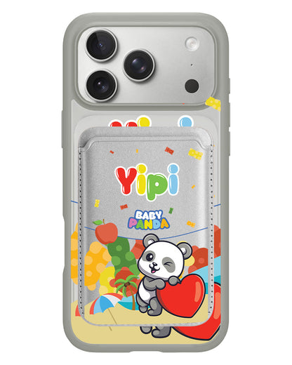 iPhone Magnetic Wallet Case - Yipi Baby Panda