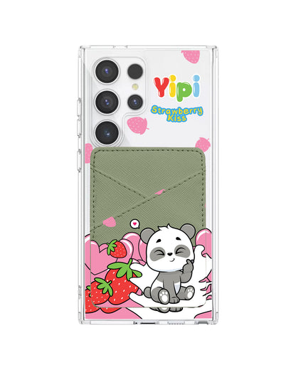Android Phone Wallet Case - Yipi Strawberry Kiss