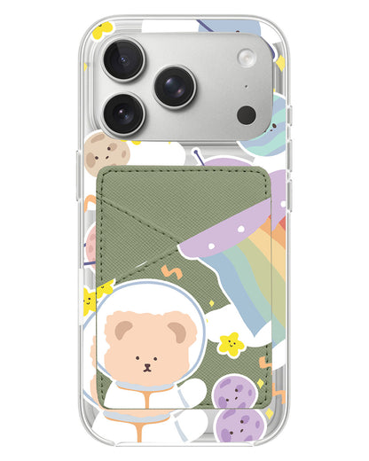 iPhone Phone Wallet Case - Astrobear