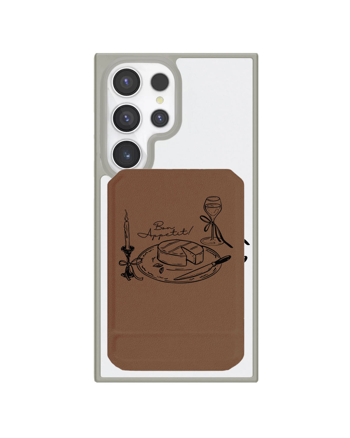 Android Magnetic Multifold Wallet - Bon Appetit