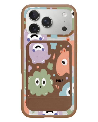 iPhone Magnetic Multifold Wallet - Cute Monster 2.0