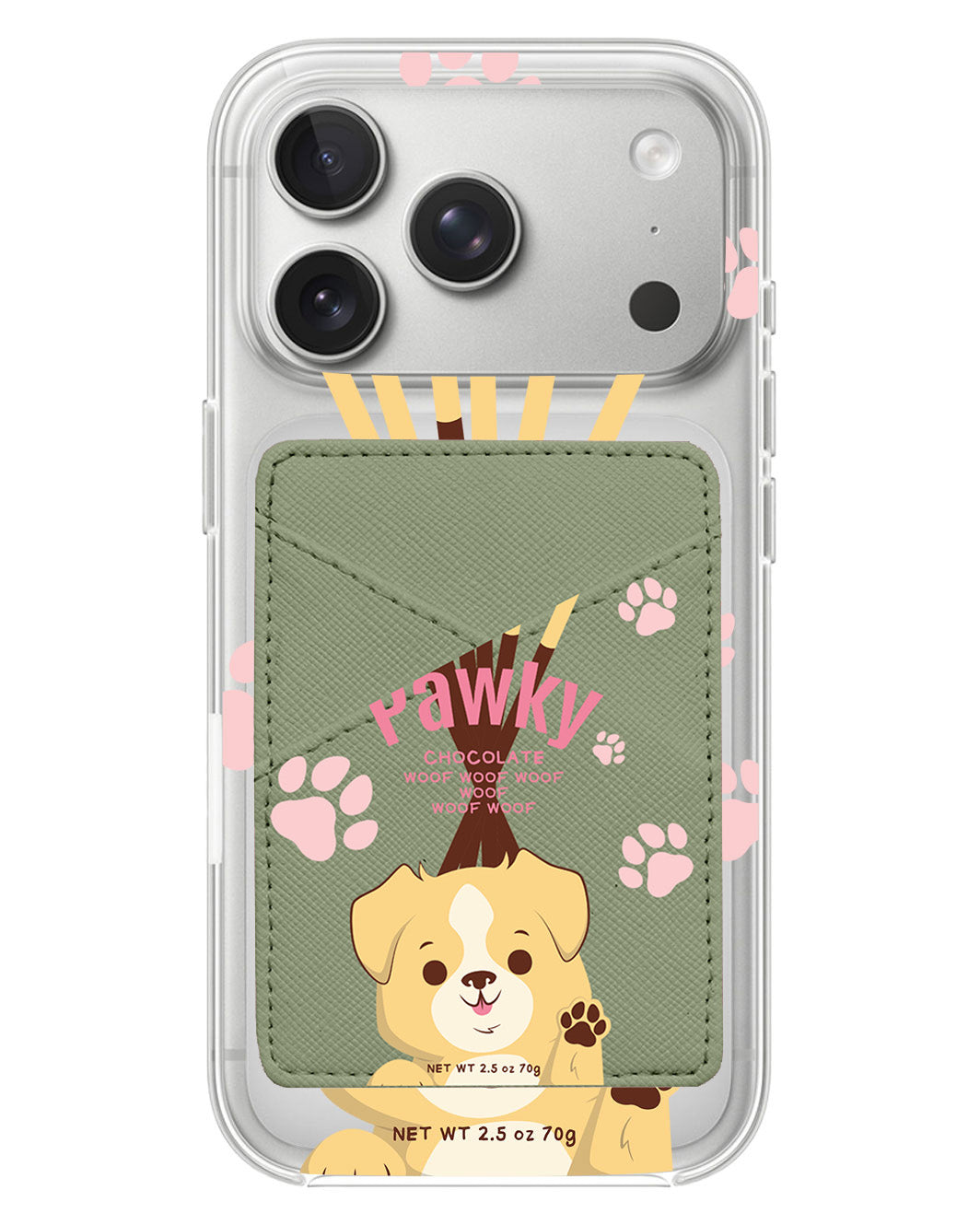 iPhone Phone Wallet Case - Pawky Dog