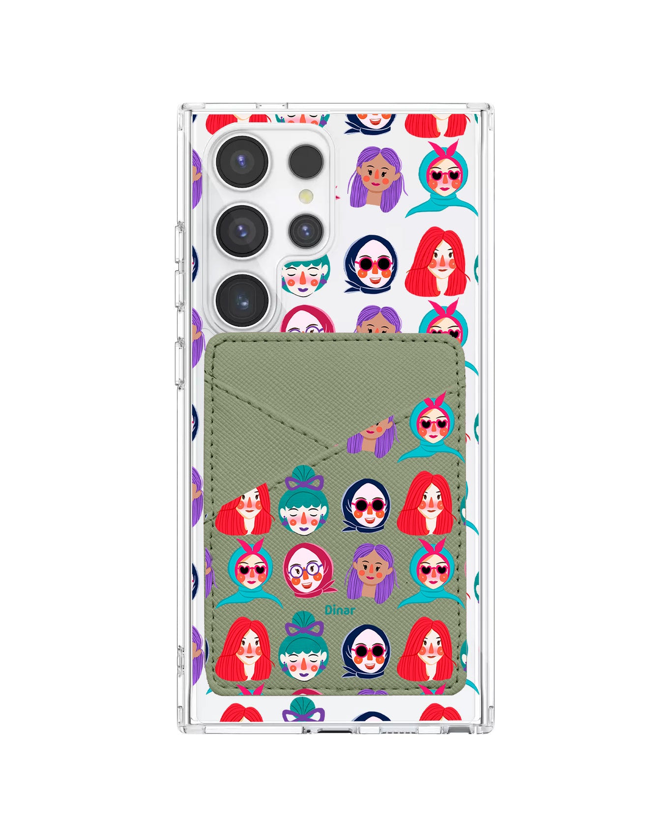 Android Phone Wallet Case - Cute Sweety Faces