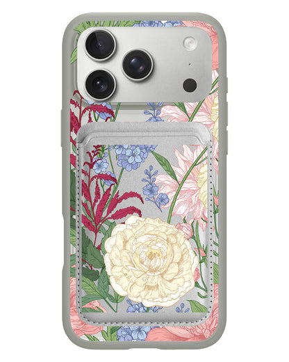 iPhone Magnetic Wallet Case - July Delphinium