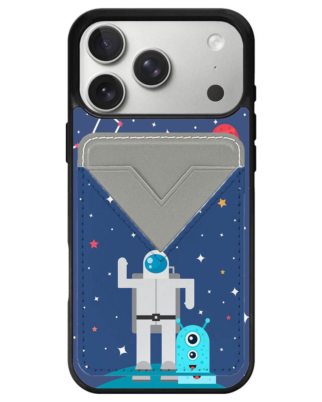 iPhone Avant Wallet Case - Blue Alien