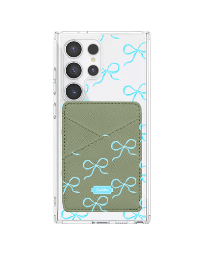 Android Phone Wallet Case - Coquette Blue Bow