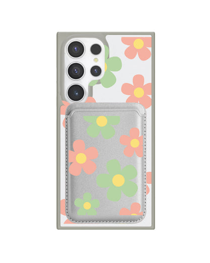 Android Magnetic Wallet Case - Daisy Spring