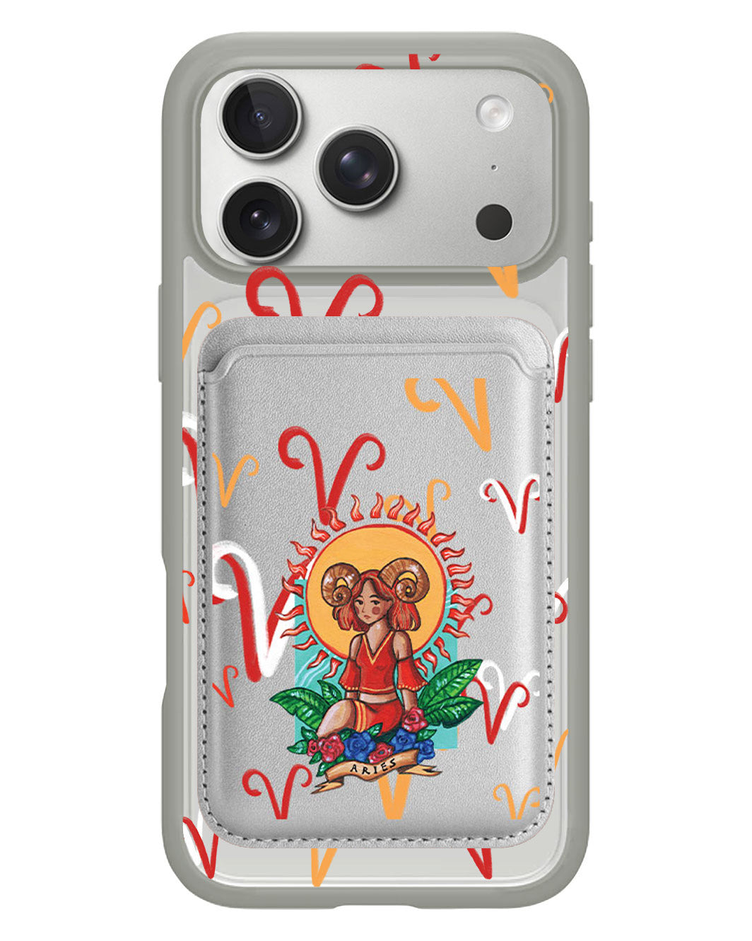iPhone Magnetic Wallet Case - Aries