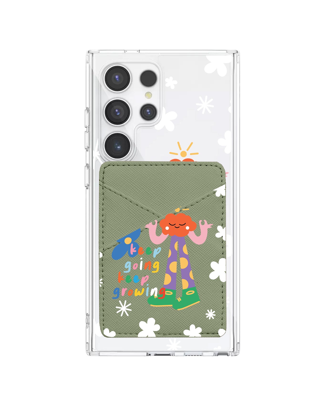 Android Phone Wallet Case - Keep Growing