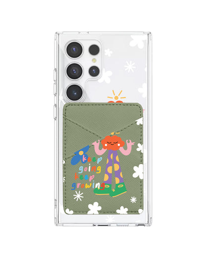 Android Phone Wallet Case - Keep Growing