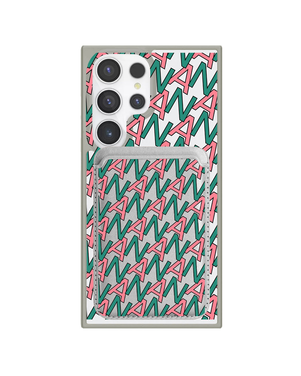 Android Magnetic Wallet Case - Initial Monogram 7.0