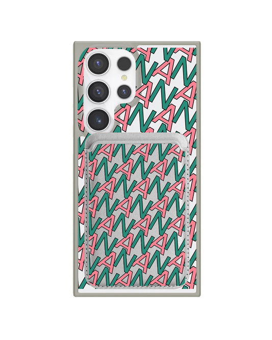 Android Magnetic Wallet Case - Initial Monogram 7.0