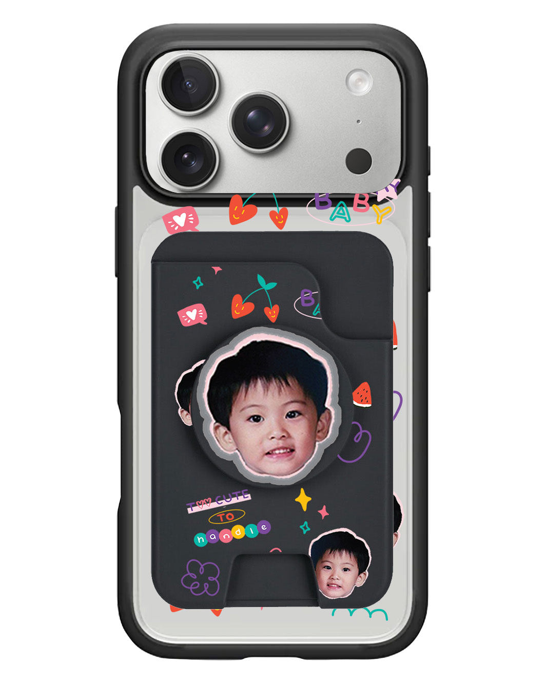 iPhone Magpop Wallet - Face Grid