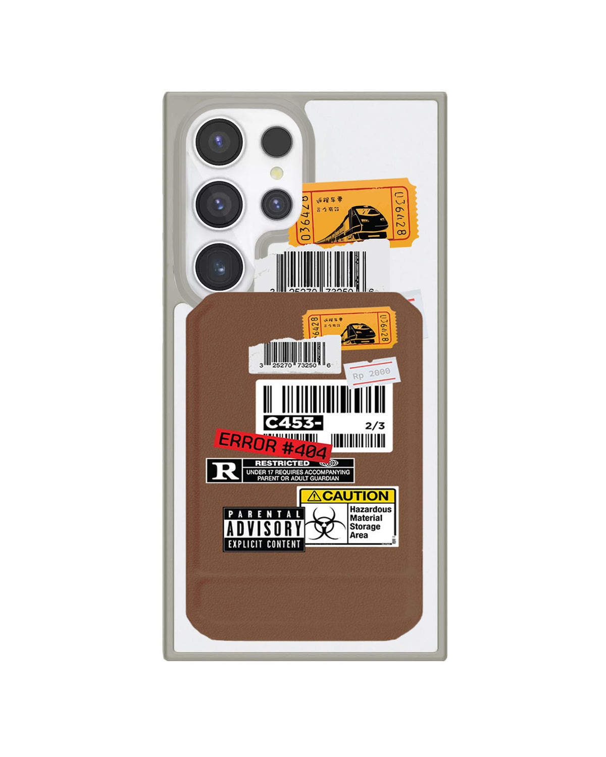 Android Magnetic Multifold Wallet - Label Sticker Pack