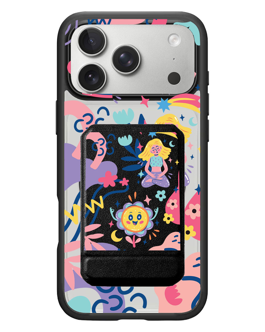 iPhone Magnetic Multifold Wallet - Heather