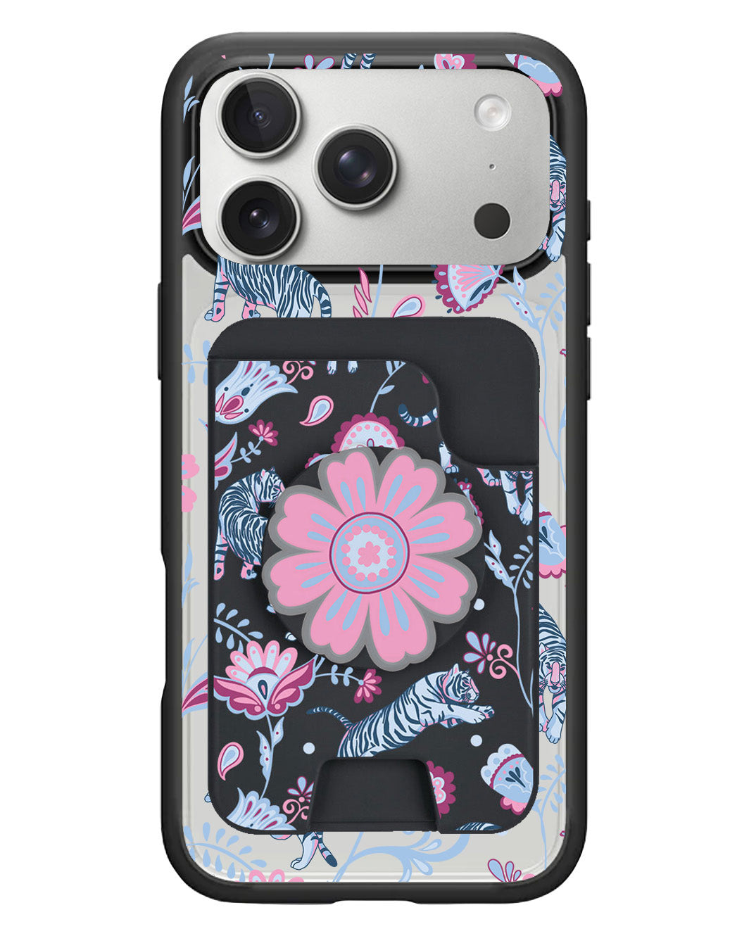 iPhone Magpop Wallet - Tiger & Floral 3.0