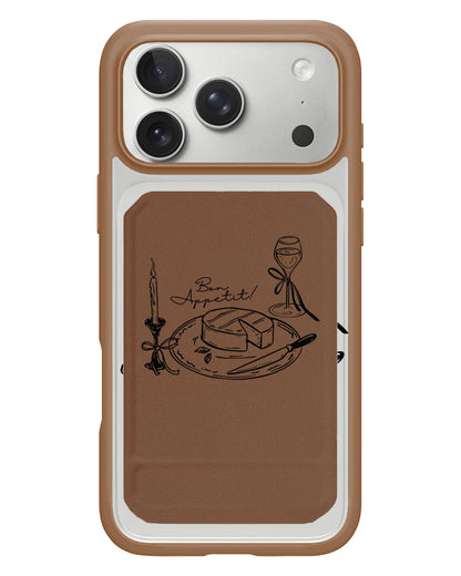 iPhone Magnetic Multifold Wallet - Bon Appetit