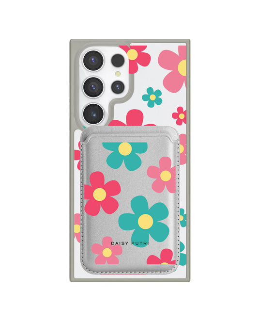 Android Magnetic Wallet Case - Daisy Delight 2.0