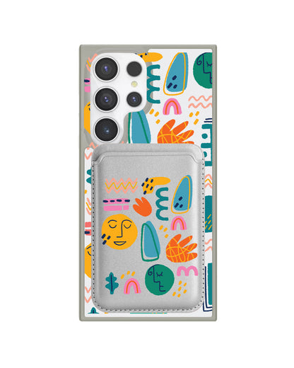 Android Magnetic Wallet Case - Silent Art