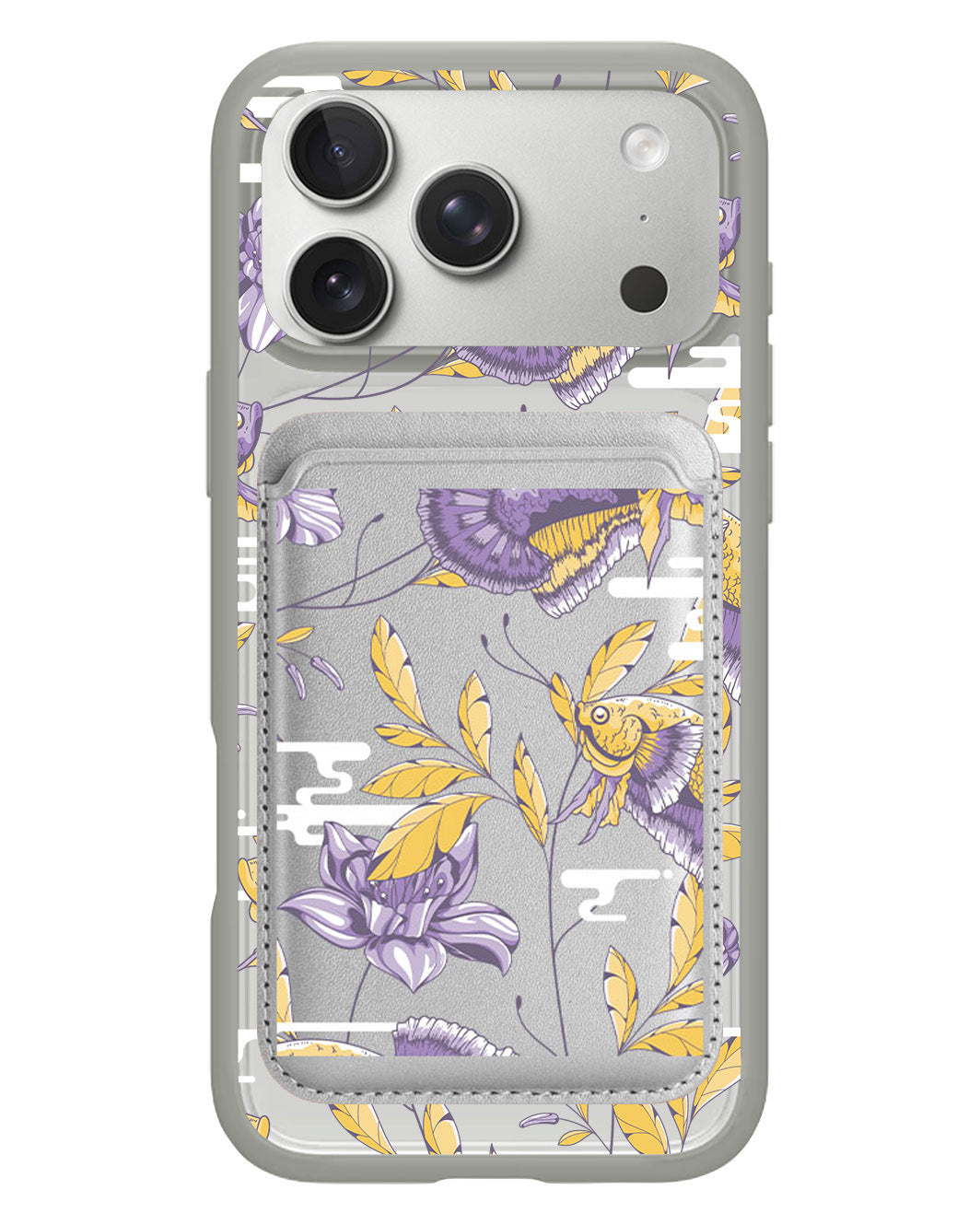 iPhone Magnetic Wallet Case - Fish & Floral 5.0