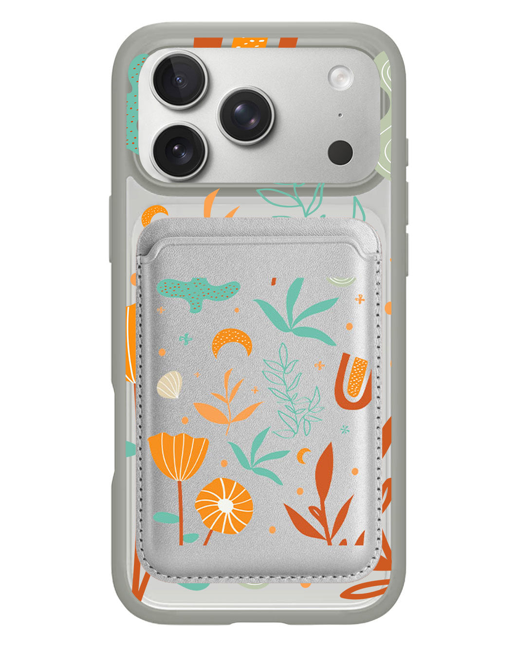 iPhone Magnetic Wallet Case - Autumn Botanical
