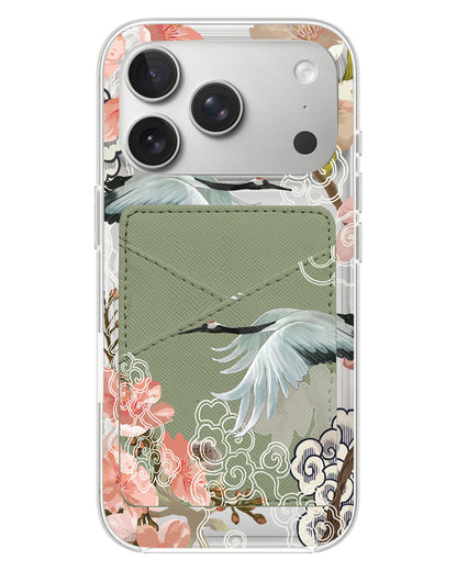 iPhone Phone Wallet Case - Oil Painting Birds