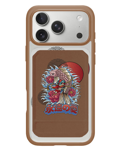 iPhone Magnetic Multifold Wallet - Oni Koi