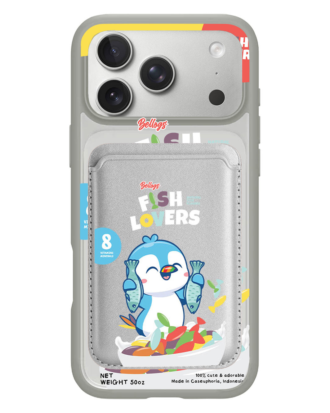 iPhone Magnetic Wallet Case - Fish Lovers
