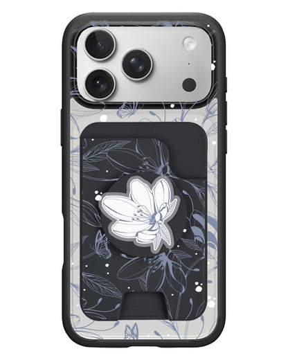 iPhone Magpop Wallet - Sketchy Flower & Butterfly 2.0