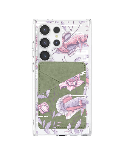 Android Phone Wallet Case - Fish & Floral 1.0