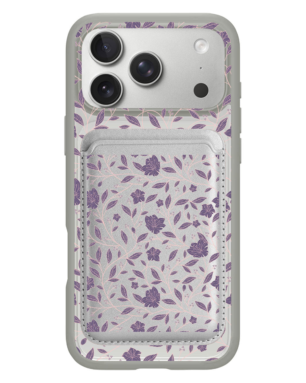 iPhone Magnetic Wallet Case - Sketchy Flower 4.0