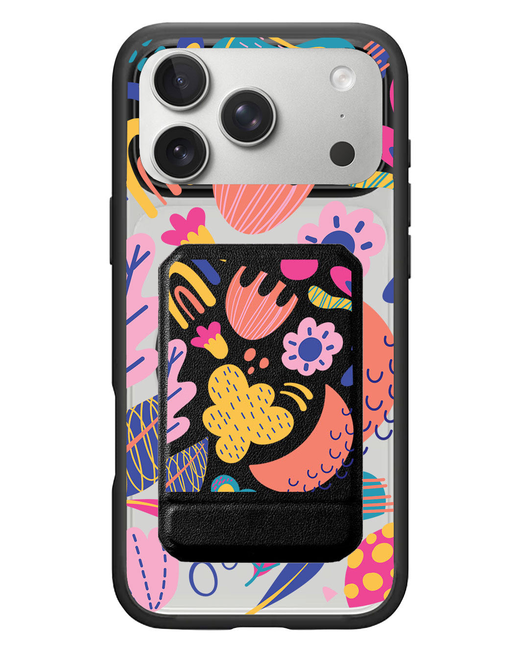 iPhone Magnetic Multifold Wallet - Florals