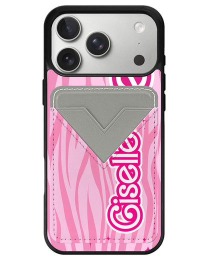 iPhone Avant Wallet Case - Barbie Zebra Pattern
