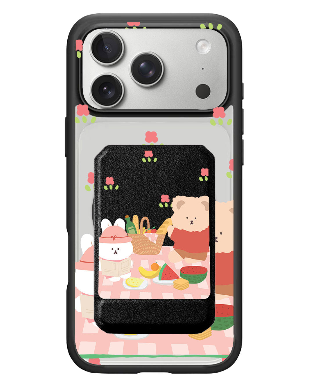 iPhone Magnetic Multifold Wallet - Picnic Pink
