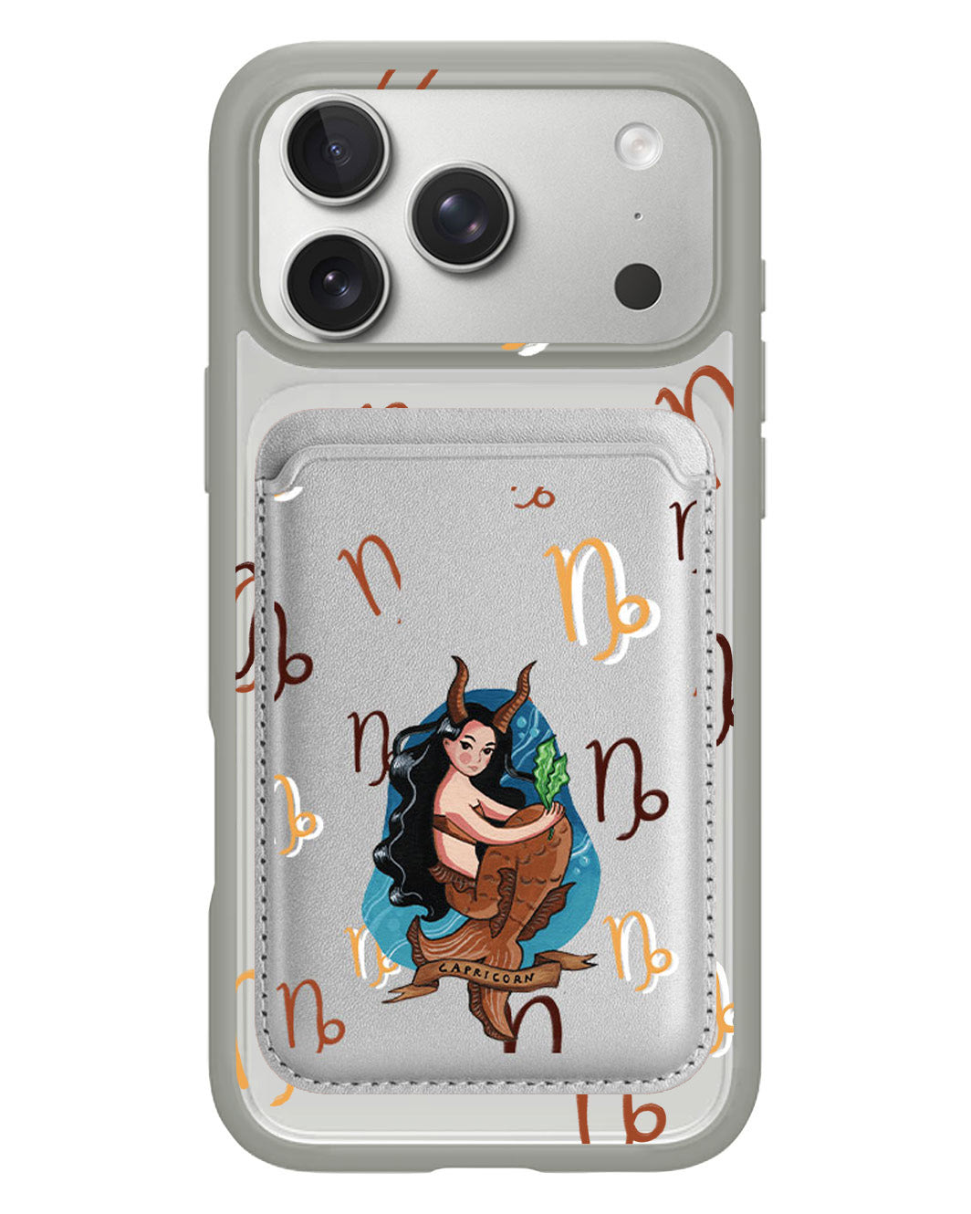 iPhone Magnetic Wallet Case - Capricorn