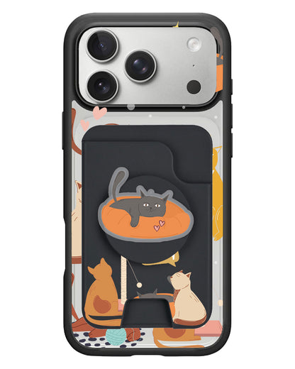 iPhone Magpop Wallet - Playful Cat