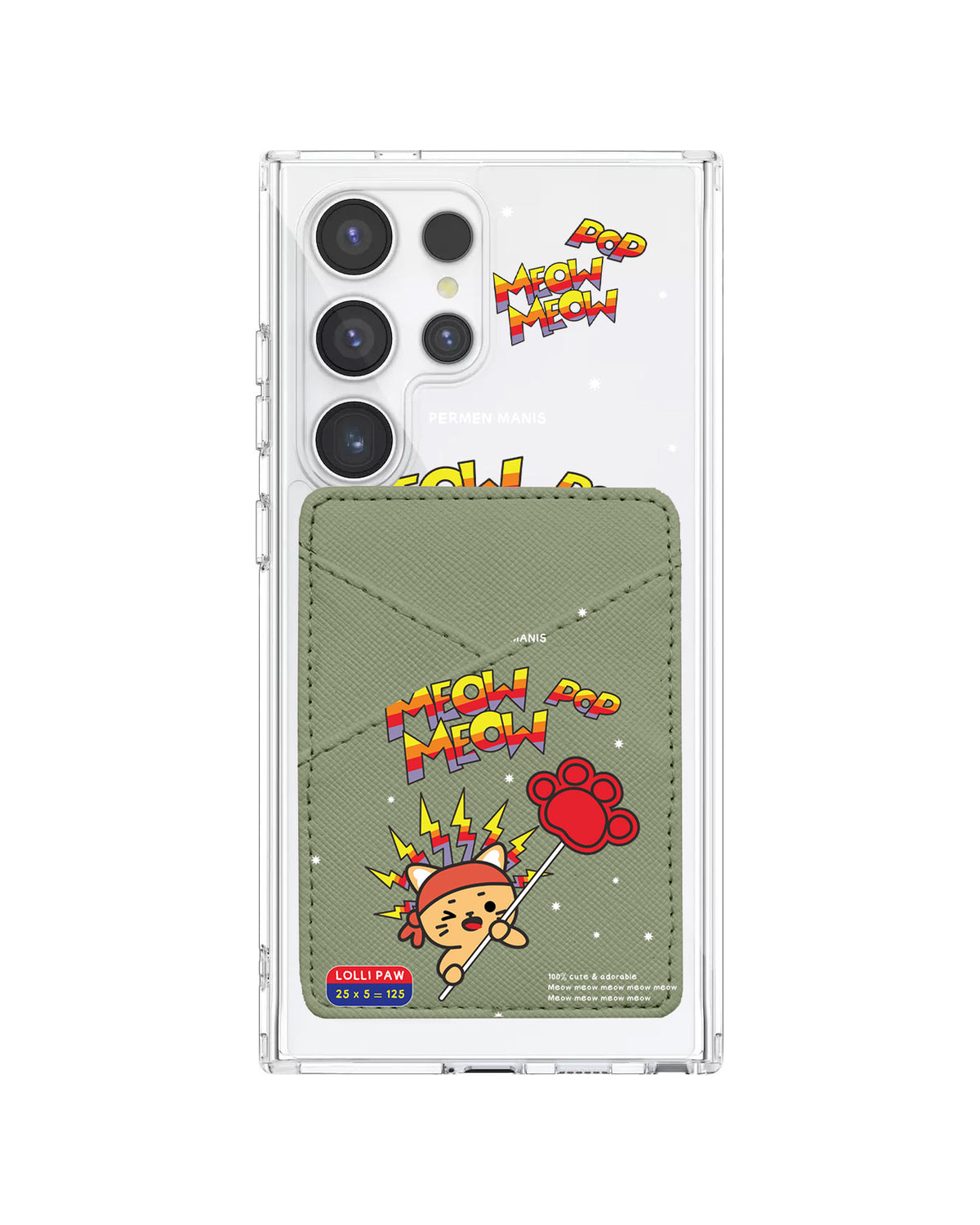 Android Phone Wallet Case - Meow Pop 1.0