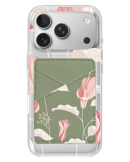 iPhone Phone Wallet Case - Easter Lily
