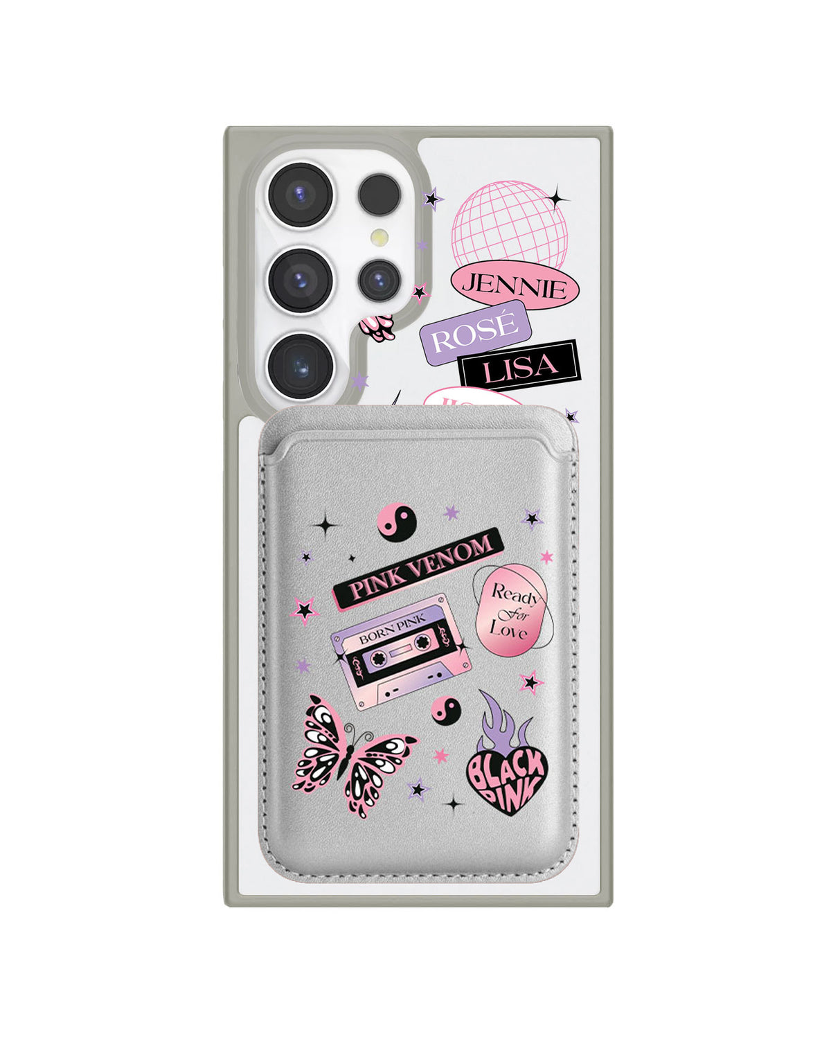 Android Magnetic Wallet Case - Born Pink