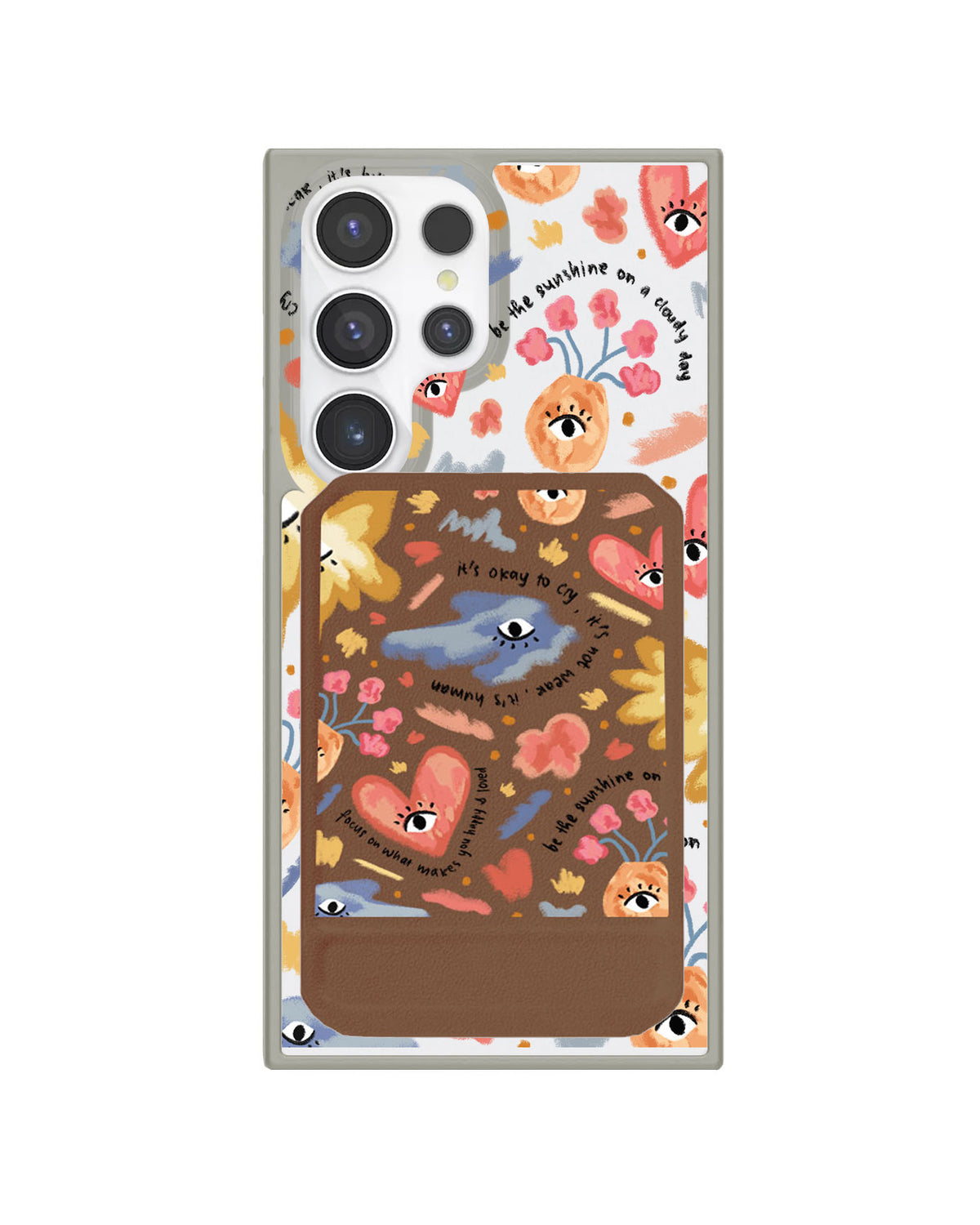 Android Magnetic Multifold Wallet - Abstract Lovers